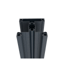 Aluminiowy słupek ogrodzeniowy 70x70 do wypełnień lamelowych - 2500mm R7016